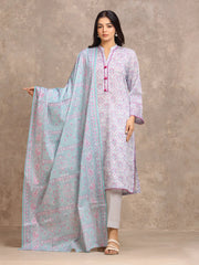 edenrobe Allure Lawn Unstitched Printed 3Pc Suit EWU6A1-36538