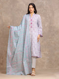 edenrobe Allure Lawn Unstitched Printed 3Pc Suit EWU6A1-36538