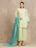 edenrobe Allure Lawn Unstitched Printed 3Pc Suit EWU6A1-36541
