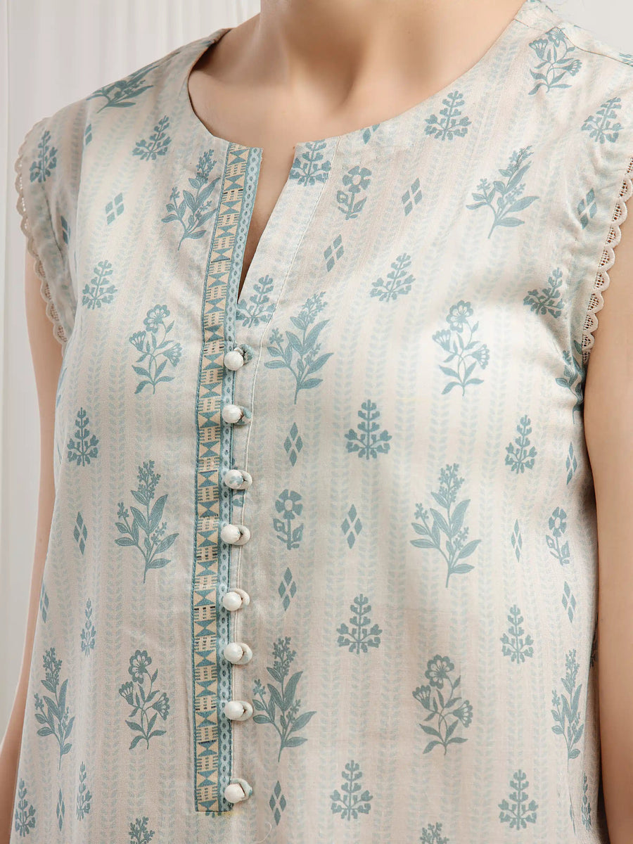 edenrobe Allure Lawn Unstitched Printed 3Pc Suit EWU6A1-36542
