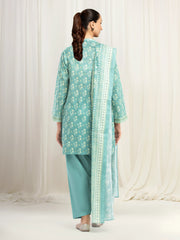 edenrobe Allure Lawn Unstitched Printed 3Pc Suit EWU6A1-36543