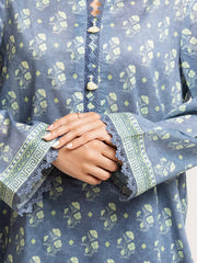 edenrobe Allure Lawn Unstitched Printed 3Pc Suit EWU6A1-36544