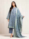edenrobe Allure Lawn Unstitched Printed 3Pc Suit EWU6A1-36544