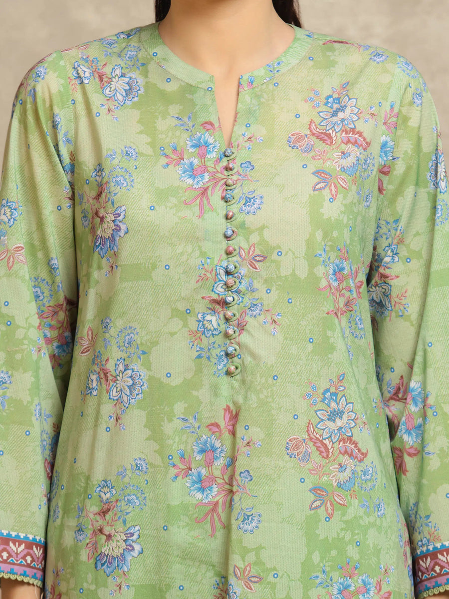 edenrobe Allure Lawn Unstitched Printed 3Pc Suit EWU6A1-36545
