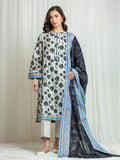 edenrobe Allure Lawn Unstitched Printed 3Pc Suit EWU6A1-36547