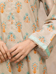 edenrobe Allure Lawn Unstitched Printed 3Pc Suit EWU6A1-36548