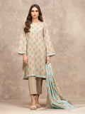 edenrobe Allure Lawn Unstitched Printed 3Pc Suit EWU6A1-36548