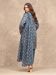 edenrobe Allure Lawn Unstitched Printed 3Pc Suit EWU6A1-36549
