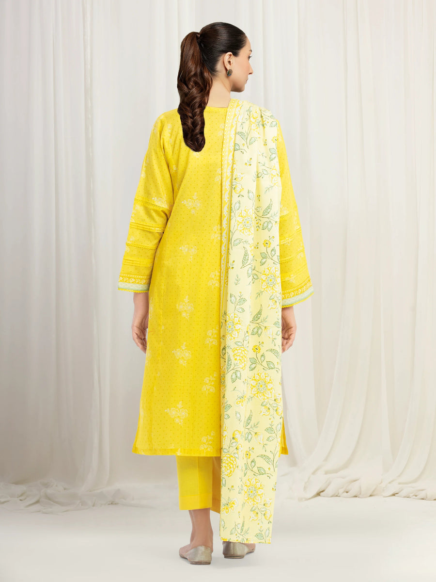 edenrobe Allure Lawn Unstitched Printed 3Pc Suit EWU6A1-36550