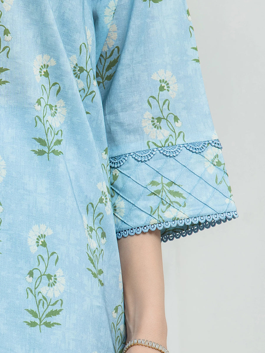 edenrobe Allure Lawn Unstitched Printed 3Pc Suit EWU6A1-36551