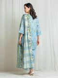 edenrobe Allure Lawn Unstitched Printed 3Pc Suit EWU6A1-36551