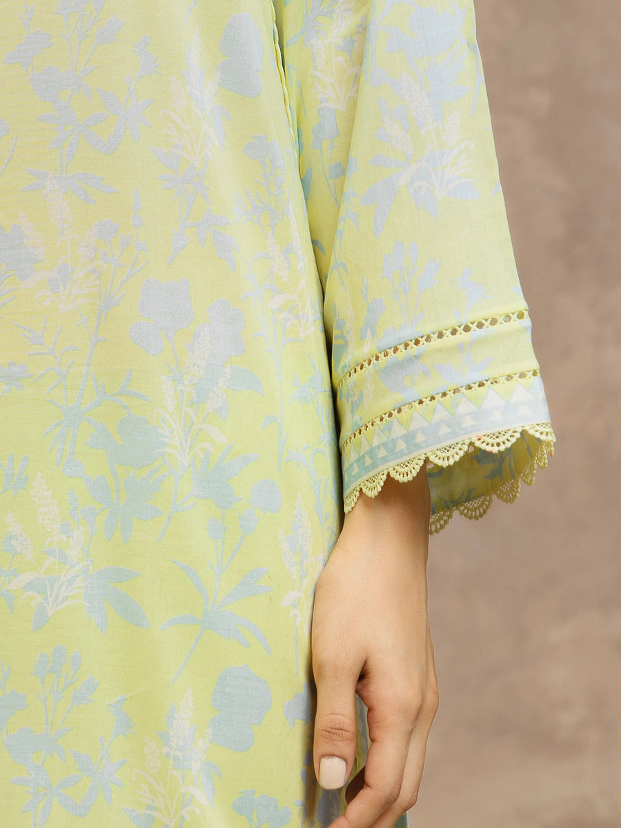 edenrobe Allure Lawn Unstitched Printed 3Pc Suit EWU6A1-36552