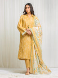 edenrobe Allure Lawn Unstitched Printed 3Pc Suit EWU6A1-36554