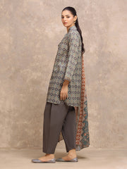 edenrobe Allure Lawn Unstitched Printed 3Pc Suit EWU6A1-36555