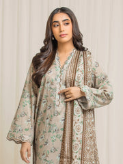 edenrobe Allure Lawn Unstitched Printed 3Pc Suit EWU6A1-36557