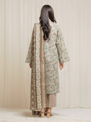 edenrobe Allure Lawn Unstitched Printed 3Pc Suit EWU6A1-36557