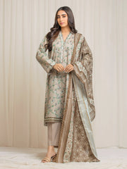 edenrobe Allure Lawn Unstitched Printed 3Pc Suit EWU6A1-36557