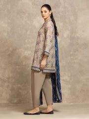 edenrobe Allure Lawn Unstitched Printed 3Pc Suit EWU6A1-36558