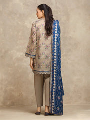 edenrobe Allure Lawn Unstitched Printed 3Pc Suit EWU6A1-36558