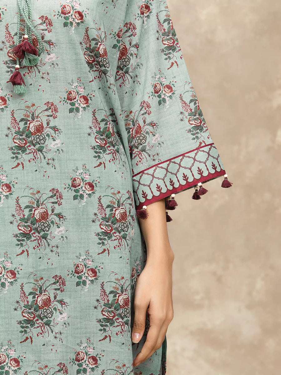 edenrobe Allure Lawn Unstitched Printed 3Pc Suit EWU6A1-36559