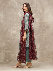 edenrobe Allure Lawn Unstitched Printed 3Pc Suit EWU6A1-36559