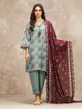 edenrobe Allure Lawn Unstitched Printed 3Pc Suit EWU6A1-36559
