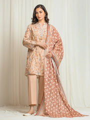 edenrobe Allure Lawn Unstitched Printed 3Pc Suit EWU6A1-36560