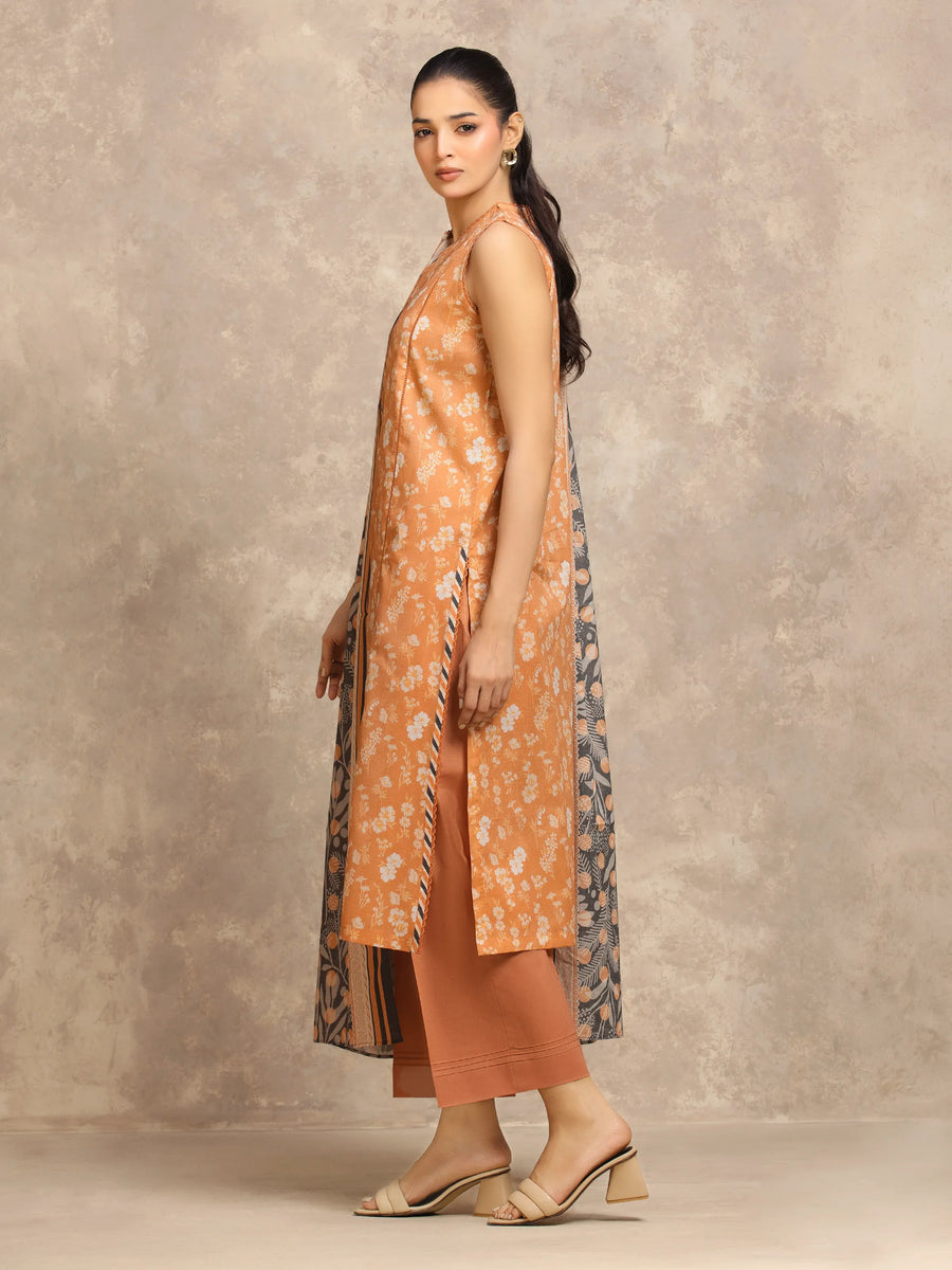 edenrobe Allure Lawn Unstitched Printed 3Pc Suit EWU6A1-36561