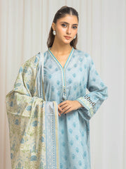 edenrobe Allure Lawn Unstitched Printed 3Pc Suit EWU6A1-36567