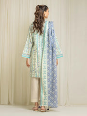 edenrobe Allure Lawn Unstitched Printed 3Pc Suit EWU6A1-36568