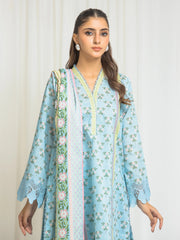 edenrobe Allure Lawn Unstitched Printed 3Pc Suit EWU6A1-36569