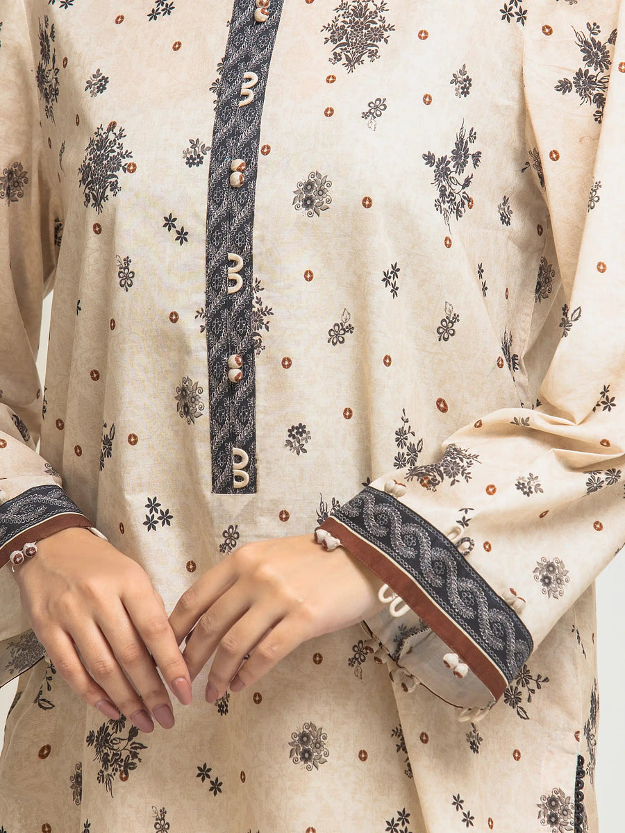 edenrobe Allure Lawn Unstitched Printed 3Pc Suit EWU6A1-36570