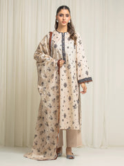 edenrobe Allure Lawn Unstitched Printed 3Pc Suit EWU6A1-36570