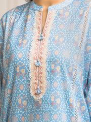 edenrobe Allure Lawn Unstitched Printed 3Pc Suit EWU6A1-36571