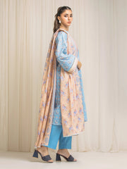edenrobe Allure Lawn Unstitched Printed 3Pc Suit EWU6A1-36571