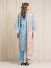 edenrobe Allure Lawn Unstitched Printed 3Pc Suit EWU6A1-36571