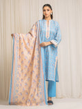 edenrobe Allure Lawn Unstitched Printed 3Pc Suit EWU6A1-36571