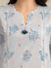 edenrobe Allure Lawn Unstitched Printed 3Pc Suit EWU6A1-36572
