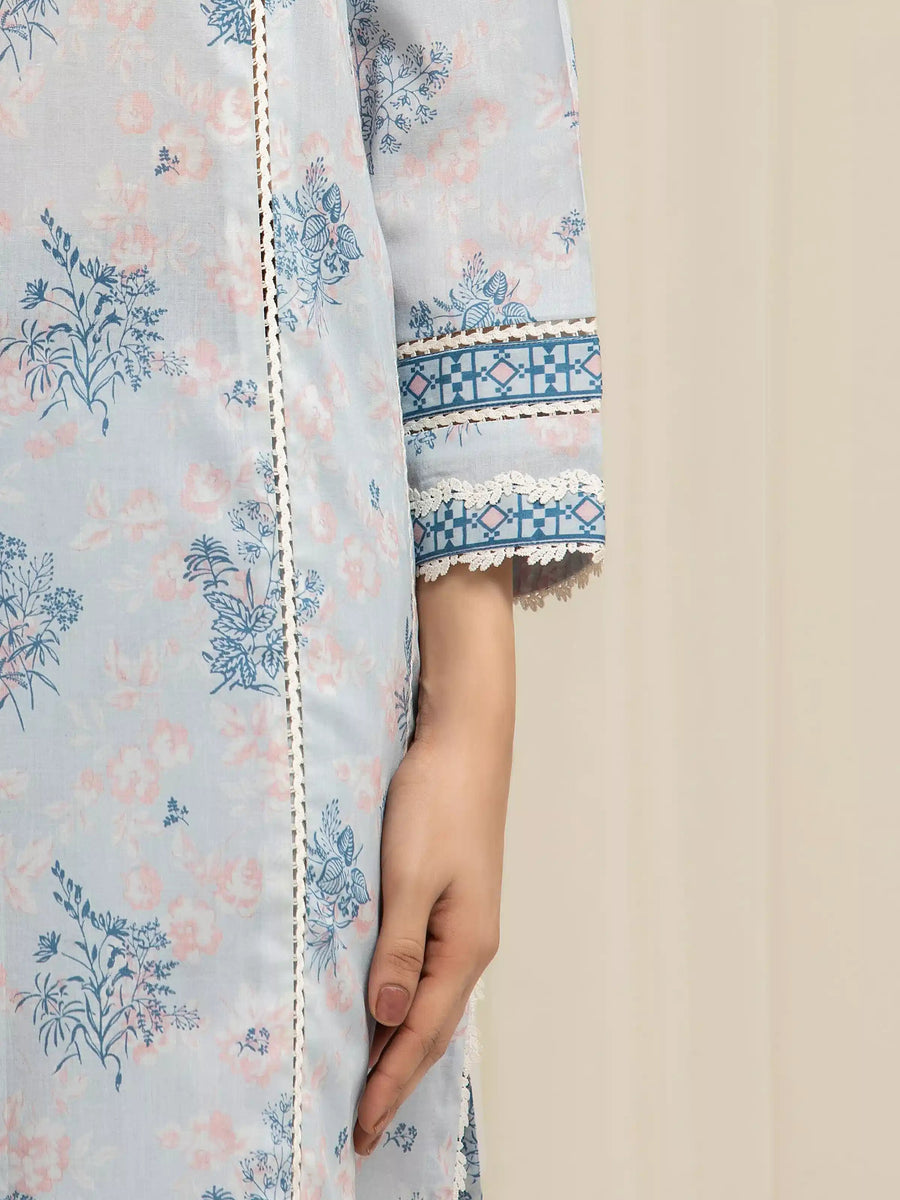 edenrobe Allure Lawn Unstitched Printed 3Pc Suit EWU6A1-36572