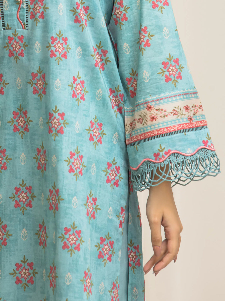 edenrobe Allure Lawn Unstitched Printed 3Pc Suit EWU6A1-36573