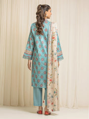edenrobe Allure Lawn Unstitched Printed 3Pc Suit EWU6A1-36573