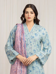 edenrobe Allure Lawn Unstitched Printed 3Pc Suit EWU6A1-36574