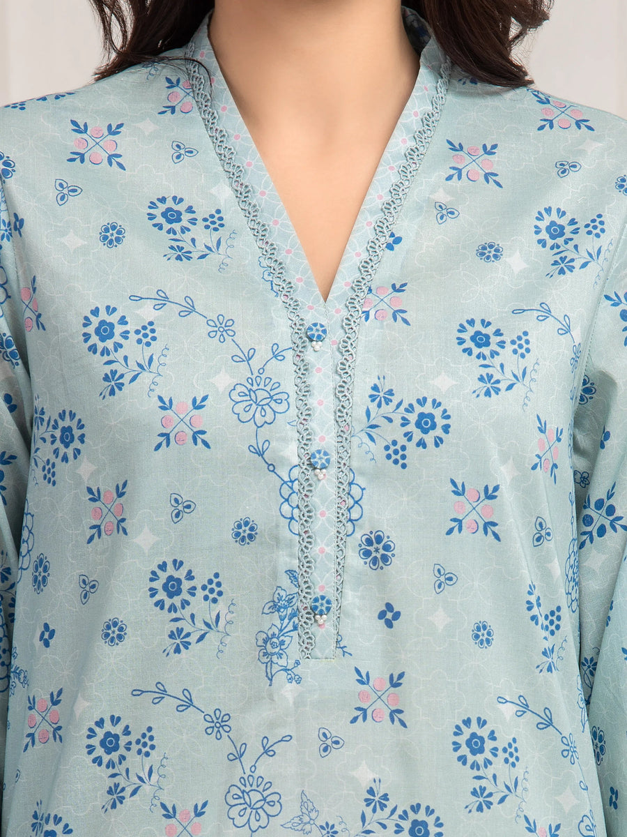 edenrobe Allure Lawn Unstitched Printed 3Pc Suit EWU6A1-36574