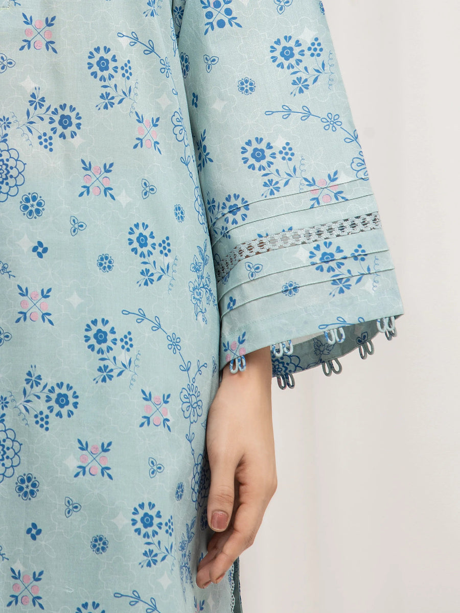 edenrobe Allure Lawn Unstitched Printed 3Pc Suit EWU6A1-36574