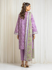 edenrobe Allure Lawn Unstitched Printed 3Pc Suit EWU6A1-36575