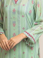 edenrobe Allure Lawn Unstitched Printed 3Pc Suit EWU6A1-36576
