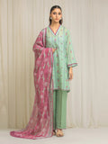 edenrobe Allure Lawn Unstitched Printed 3Pc Suit EWU6A1-36576