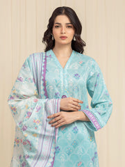 edenrobe Allure Lawn Unstitched Printed 3Pc Suit EWU6A1-36578