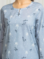 edenrobe Allure Lawn Unstitched Printed 3Pc Suit EWU6A1-36579