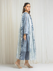 edenrobe Allure Lawn Unstitched Printed 3Pc Suit EWU6A1-36579